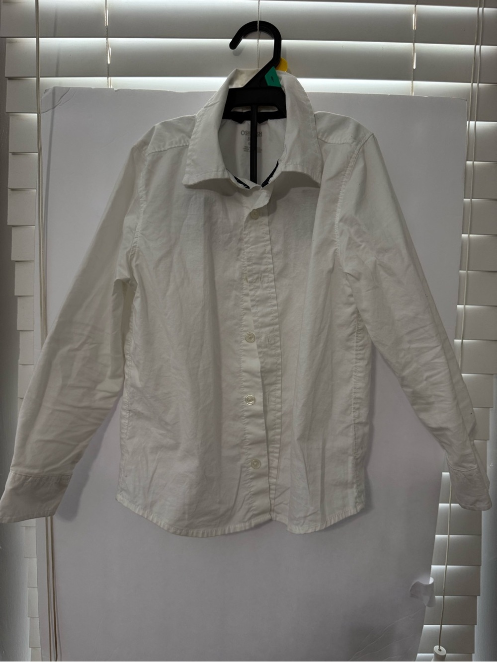 OshKosh B'gosh White Long-Sleeve Button-Up Shirt